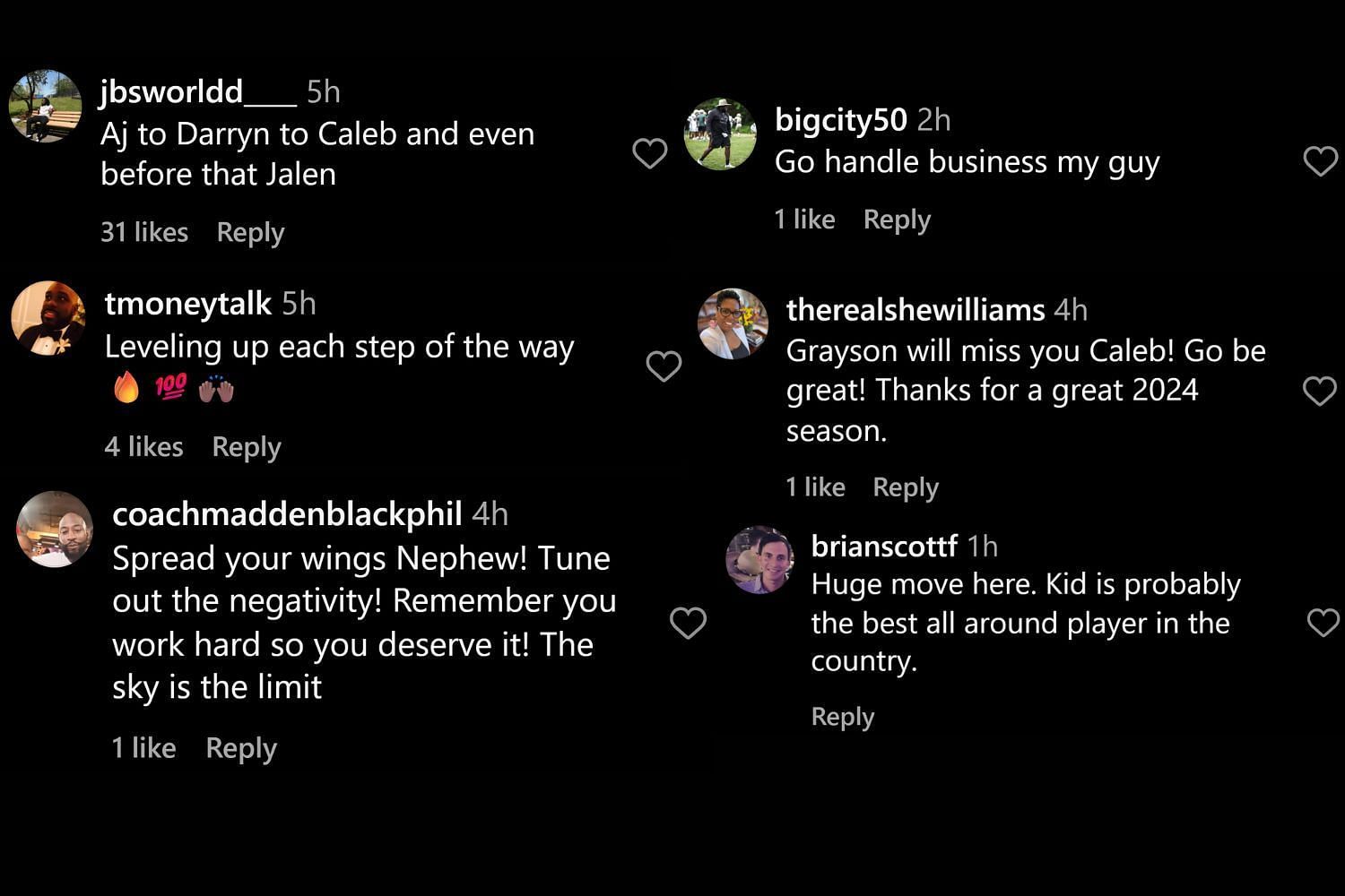 Fans commented on Instagram (@paulbiancard/IG)